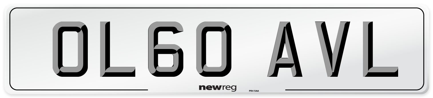 OL60 AVL Number Plate from New Reg